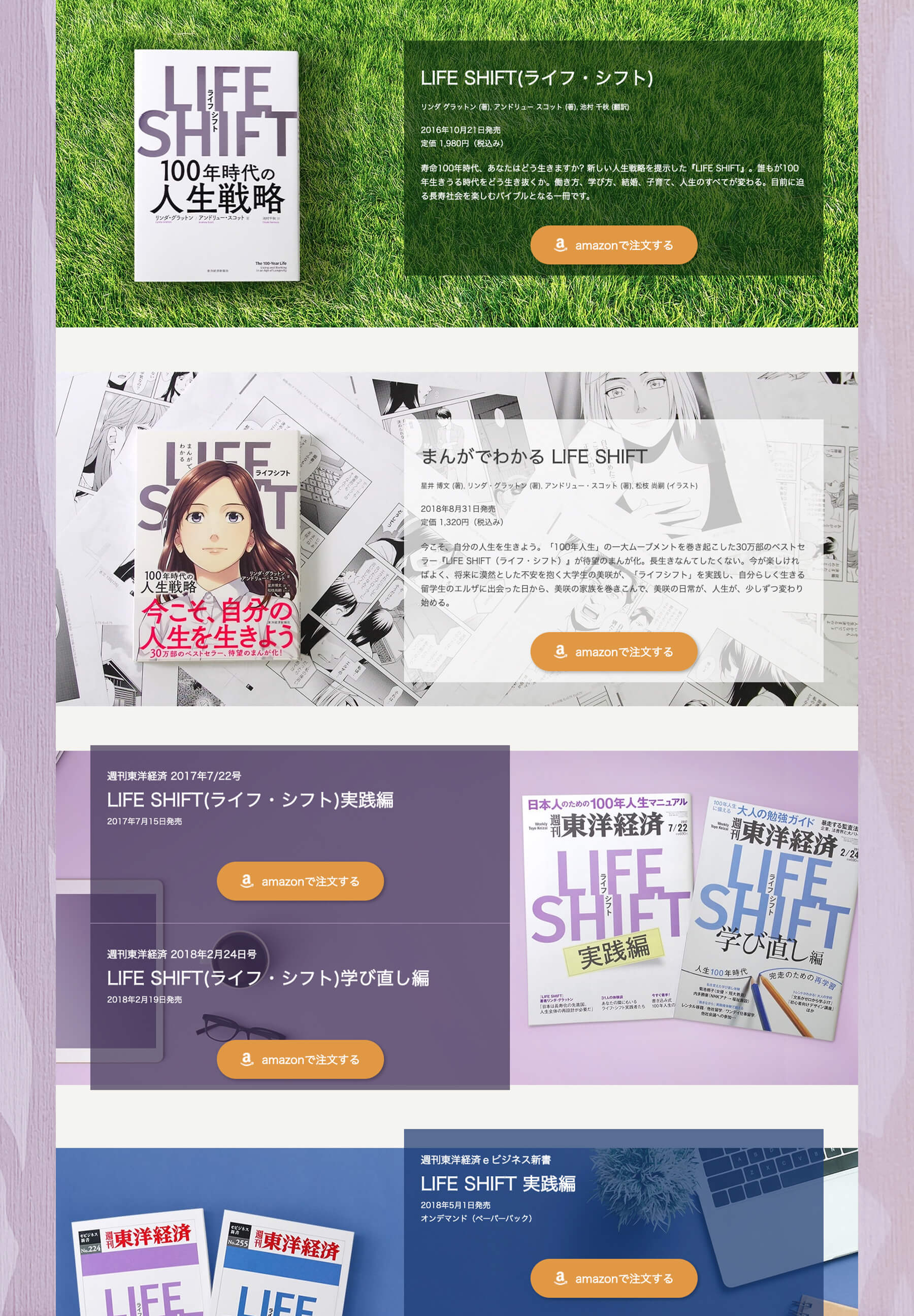 LIFE SHIFTのデザイン